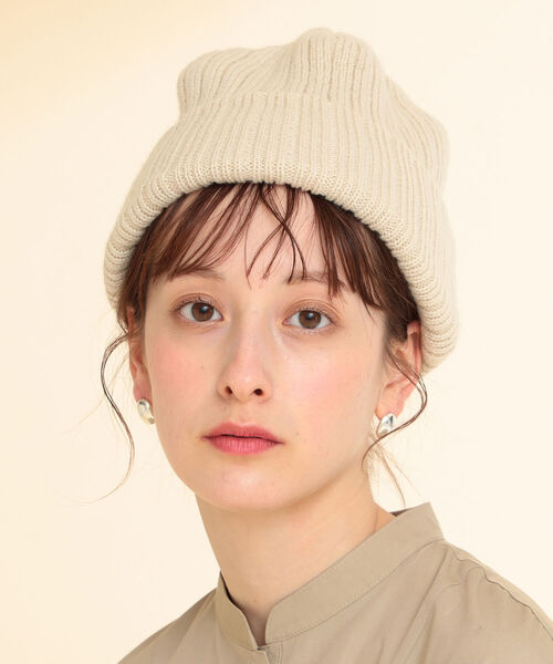 Ray BEAMS（レイビームス）の「Ray BEAMS / 太リブ ワッチキャップ（ニットキャップ/ビーニー・レディース・ブラック/ホワイト系その他/グリーン系その他・ONE SIZE）」の13枚目の写真