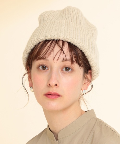 Ray BEAMS（レイビームス）の「Ray BEAMS / 太リブ ワッチキャップ（ニットキャップ/ビーニー・レディース・ブラック/ホワイト系その他/グリーン系その他・ONE SIZE）」の4枚目の写真