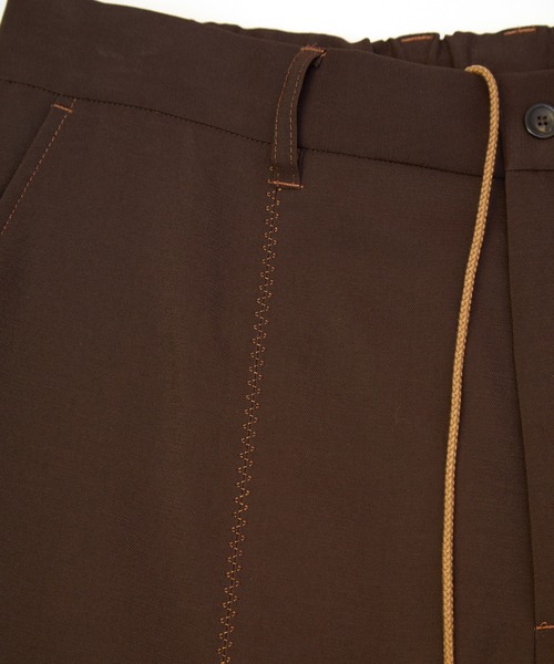 TAUPE(トープ)の「【TAUPE/トープ】 エアークロスエンブロイダリーパンツ(スラックス・メンズ・ネイビー/ブラウン・1/2)」の14枚目の写真