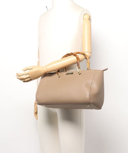 KATIE LOXTON（ケイティロクストン）の「【KATIE LOXTON】バンブートート（トートバッグ・レディース・ベージュ/ブラウン・FREE）」の6枚目の写真