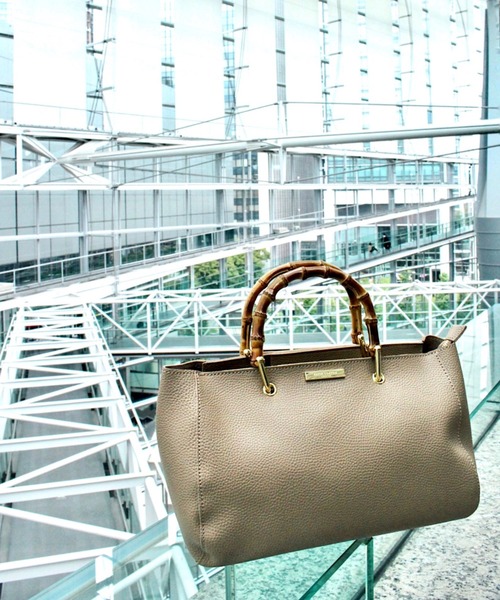 KATIE LOXTON（ケイティロクストン）の「【KATIE LOXTON】バンブートート（トートバッグ・レディース・ベージュ/ブラウン・FREE）」の21枚目の写真