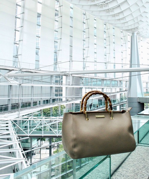 KATIE LOXTON（ケイティロクストン）の「【KATIE LOXTON】バンブートート（トートバッグ・レディース・ベージュ/ブラウン・FREE）」の22枚目の写真