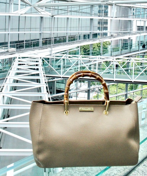 KATIE LOXTON（ケイティロクストン）の「【KATIE LOXTON】バンブートート（トートバッグ・レディース・ベージュ/ブラウン・FREE）」の20枚目の写真