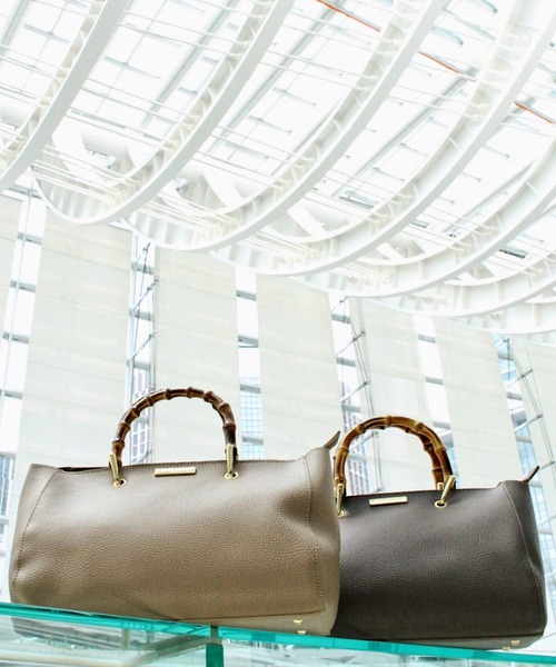 KATIE LOXTON（ケイティロクストン）の「【KATIE LOXTON】バンブートート（トートバッグ・レディース・ベージュ/ブラウン・FREE）」の9枚目の写真