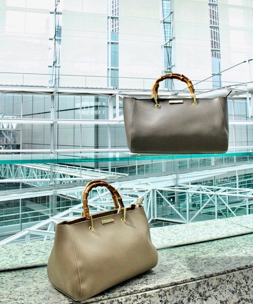 KATIE LOXTON（ケイティロクストン）の「【KATIE LOXTON】バンブートート（トートバッグ・レディース・ベージュ/ブラウン・FREE）」の11枚目の写真