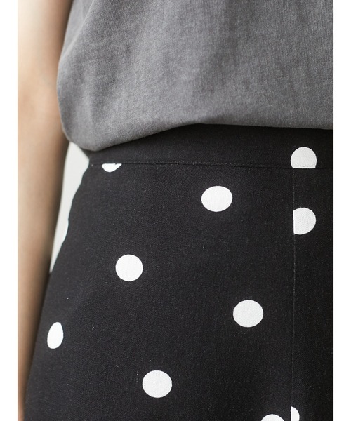 Sugar spoon(シュガースプーン)の「・SUGAR SPOON リネンドットマーメイドスカート*(スカート・レディース・ブラック/ベージュ・FREE)」の8枚目の写真