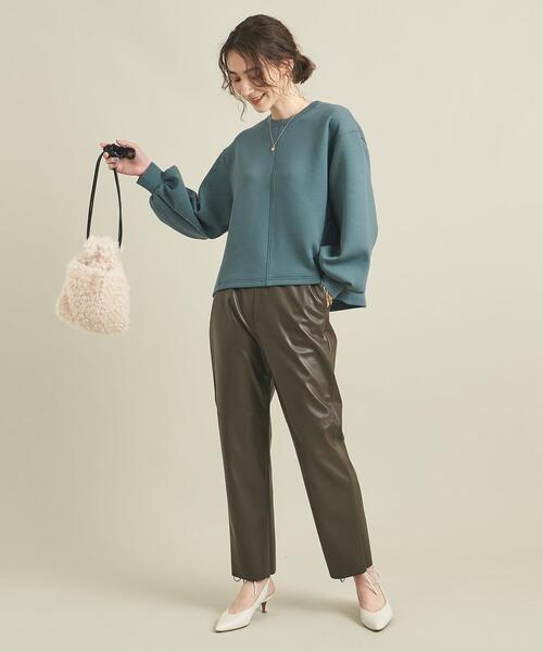 BEAUTY&YOUTH UNITED ARROWS（ビューティーアンドユースユナイテッドアローズ）の「BY ダンボールクルーネック袖ボリュームプルオーバー ∴◆（Tシャツ/カットソー・レディース・ブラック/オフホワイト/コバルトブルー/モカ/その他3・FREE）」の11枚目の写真