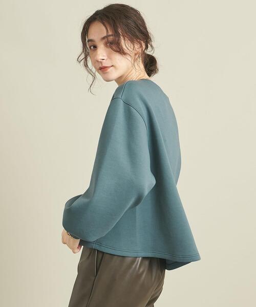 BEAUTY&YOUTH UNITED ARROWS（ビューティーアンドユースユナイテッドアローズ）の「BY ダンボールクルーネック袖ボリュームプルオーバー ∴◆（Tシャツ/カットソー・レディース・ブラック/オフホワイト/コバルトブルー/モカ/その他3・FREE）」の14枚目の写真
