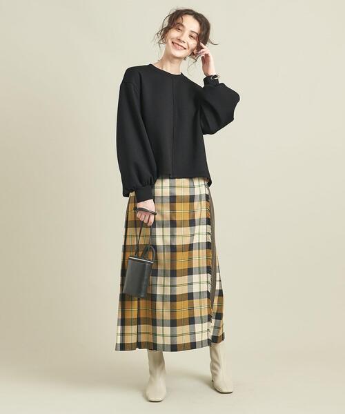 BEAUTY&YOUTH UNITED ARROWS（ビューティーアンドユースユナイテッドアローズ）の「BY ダンボールクルーネック袖ボリュームプルオーバー ∴◆（Tシャツ/カットソー・レディース・ブラック/オフホワイト/コバルトブルー/モカ/その他3・FREE）」の15枚目の写真