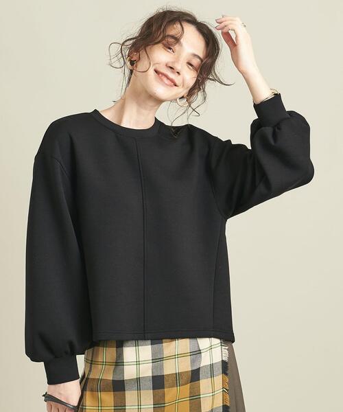 BEAUTY&YOUTH UNITED ARROWS（ビューティーアンドユースユナイテッドアローズ）の「BY ダンボールクルーネック袖ボリュームプルオーバー ∴◆（Tシャツ/カットソー・レディース・ブラック/オフホワイト/コバルトブルー/モカ/その他3・FREE）」の18枚目の写真