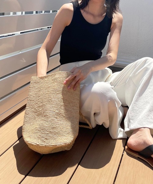 CANAL JEAN（キャナルジーン）の「MADE IN MADA(メイドインマダ) "JOHN L BAG"リュック（かごバッグ・レディース・ナチュラル・ONE SIZE）」の3枚目の写真