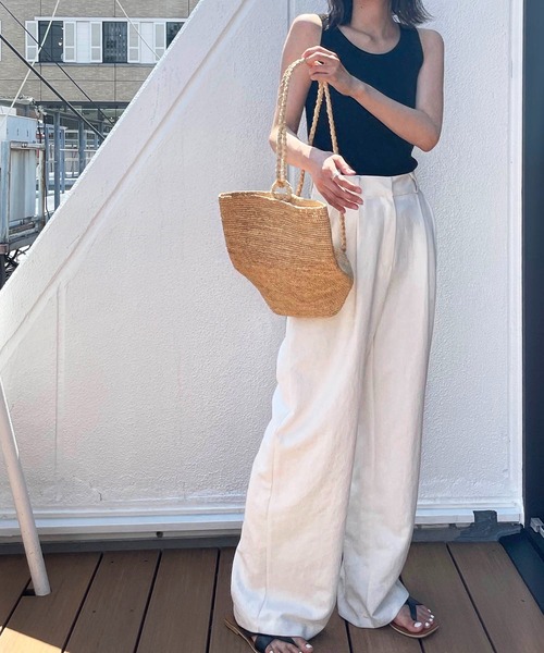 CANAL JEAN（キャナルジーン）の「MADE IN MADA(メイドインマダ) "JOHN L BAG"リュック（かごバッグ・レディース・ナチュラル・ONE SIZE）」の4枚目の写真