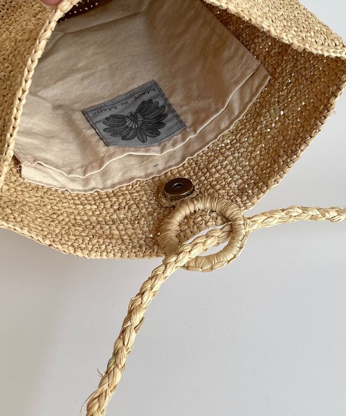 CANAL JEAN（キャナルジーン）の「MADE IN MADA(メイドインマダ) "JOHN L BAG"リュック（かごバッグ・レディース・ナチュラル・ONE SIZE）」の7枚目の写真