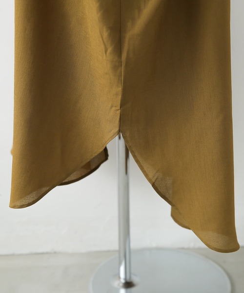 osharewalker（オシャレウォーカー）の「【廃盤】『ボザム切替スリットワンピース』（シャツワンピース・レディース・ブラック/パープル/オリーブ・FREE）」の12枚目の写真