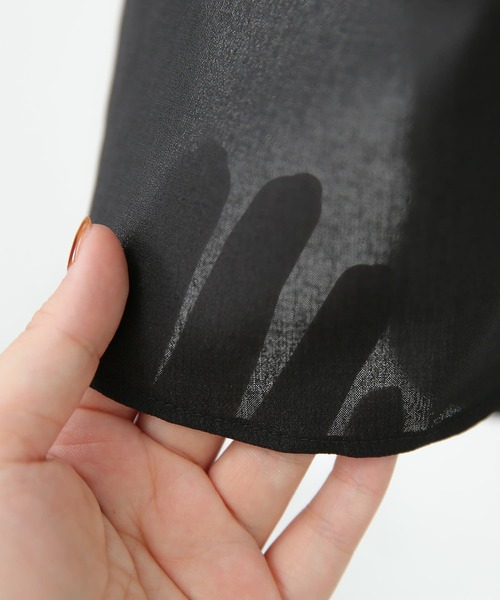 osharewalker（オシャレウォーカー）の「【廃盤】『ボザム切替スリットワンピース』（シャツワンピース・レディース・ブラック/パープル/オリーブ・FREE）」の6枚目の写真