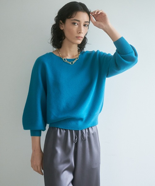 ANAYI（アナイ）の「【WEB限定カラー】紡毛ガーターパフスリーブ