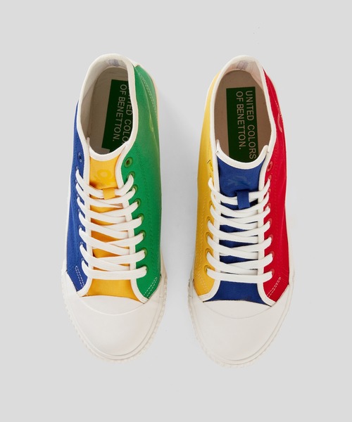 BENETTON (UNITED COLORS OF BENETTON)(ベネトンユナイテッドカラーズオブベネトン)の「ハイカットキャンバススニーカー(スニーカー・メンズ・ブルー/マルチ/グリーン系カモフラージュ・41/42/40)」の8枚目の写真