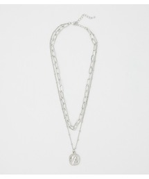 DOUBLE CHAIN COIN NECKLACE / ダブルチェーンコインネックレス