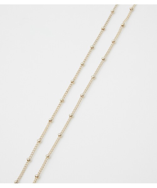 AZUL by moussy（アズールバイマウジー）の「DOUBLE CHAIN COIN NECKLACE / ダブルチェーンコインネックレス（ネックレス・レディース・ゴールド系その他/シルバー・FREE）」の8枚目の写真