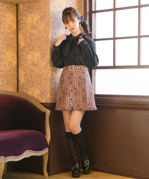 ROJITA(ロジータ)の「レースボンディング台形スカート(スカート・レディース・ブラック/グレー/アイボリー/ピンク系その他・FREE)」の16枚目の写真