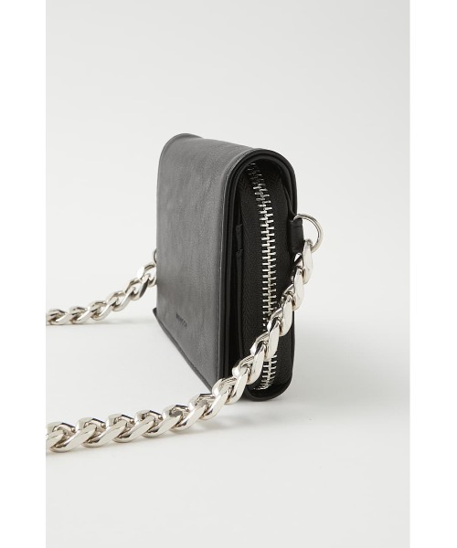 MOUSSY(マウジー)の「THICK CHAIN MINI ウォレット(ショルダーバッグ・レディース・アイボリー/ブラック/ブラウン系その他・FREE)」の4枚目の写真