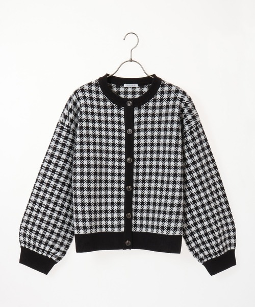 Honeys(ハニーズ)の「チェック柄カーデ(カーディガン/ボレロ・レディース・ブラック/ピンク/サックスブルー/ベージュ・S/M/L)」の13枚目の写真