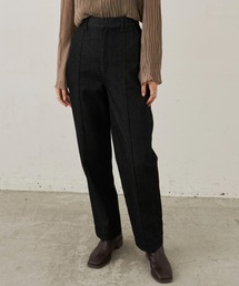 センタープリーツデニムパンツ / 低身長向けＳサイズ有