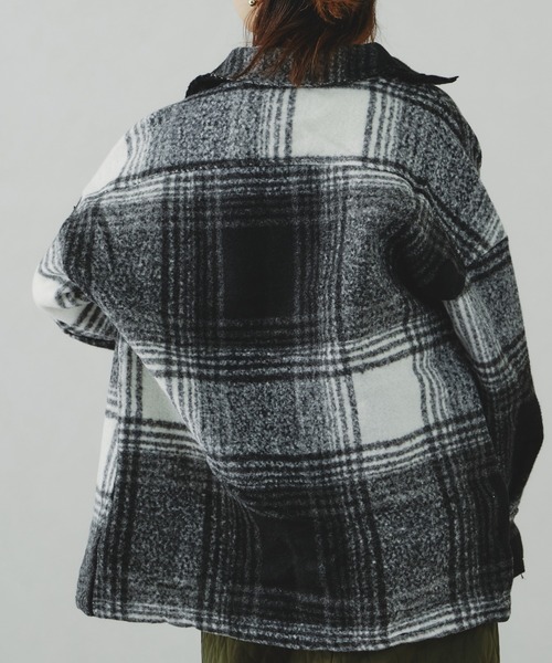 acro(アクロ)の「マストトレンド オーバーサイズ チェック柄アウター/AC1182(その他アウター・レディース・ブラウン/ブラック・フリ-)」の17枚目の写真