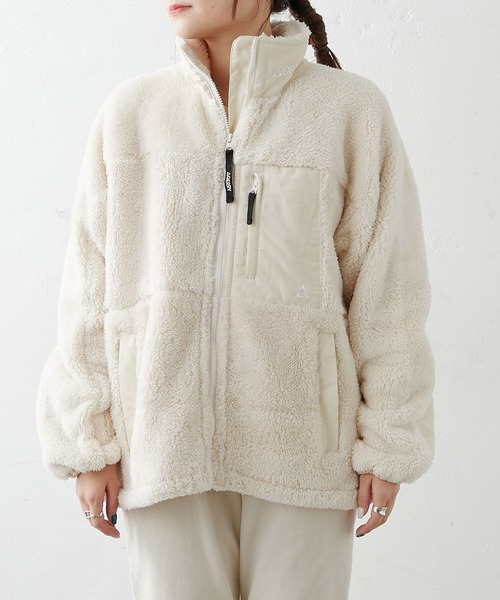 GERRY(ジェリー)の「【GERRY】BOA HALF JACKET/ボアハーフジャケット(その他アウター・レディース・オフホワイト/ブラック/グレー・FREE)」の8枚目の写真