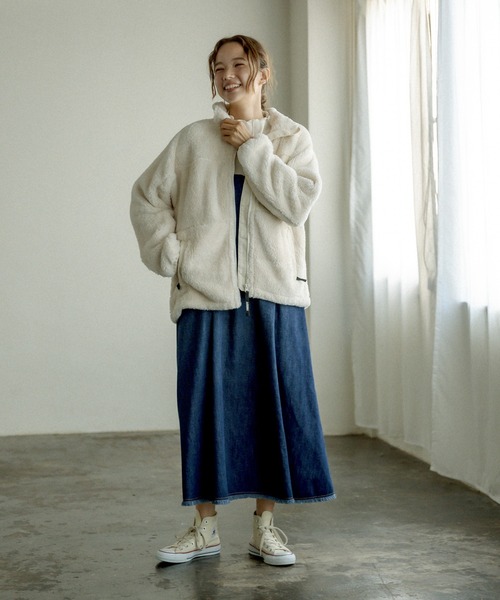 GERRY(ジェリー)の「【GERRY】BOA HALF JACKET/ボアハーフジャケット(その他アウター・レディース・オフホワイト/ブラック/グレー・FREE)」の22枚目の写真