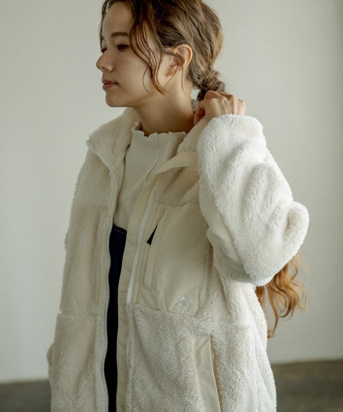 GERRY(ジェリー)の「【GERRY】BOA HALF JACKET/ボアハーフジャケット(その他アウター・レディース・オフホワイト/ブラック/グレー・FREE)」の19枚目の写真