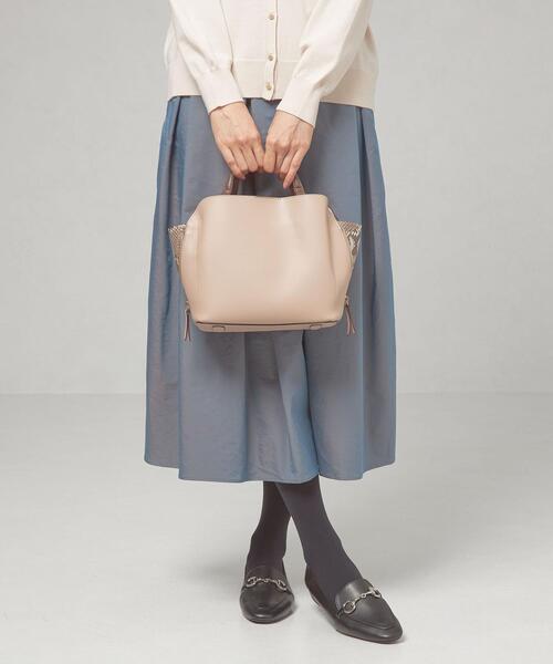 closet story（クローゼットストーリー）の「＜closet story（クローゼットストーリー）＞サイドジップ 2WAY ショルダーバッグ（ショルダーバッグ・レディース・ライトグレー/ライトピンク・FREE）」の2枚目の写真