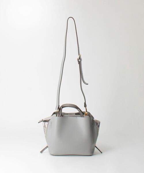 closet story（クローゼットストーリー）の「＜closet story（クローゼットストーリー）＞サイドジップ 2WAY ショルダーバッグ（ショルダーバッグ・レディース・ライトグレー/ライトピンク・FREE）」の7枚目の写真