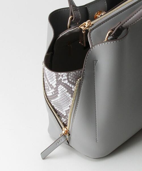 closet story（クローゼットストーリー）の「＜closet story（クローゼットストーリー）＞サイドジップ 2WAY ショルダーバッグ（ショルダーバッグ・レディース・ライトグレー/ライトピンク・FREE）」の9枚目の写真