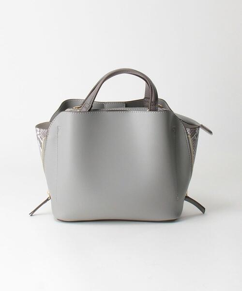 closet story（クローゼットストーリー）の「＜closet story（クローゼットストーリー）＞サイドジップ 2WAY ショルダーバッグ（ショルダーバッグ・レディース・ライトグレー/ライトピンク・FREE）」の8枚目の写真