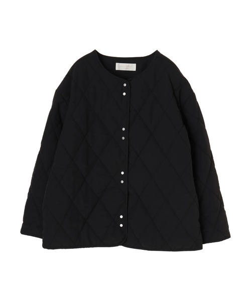 Green　Parks（グリーンパークス）の「キルトショートブルゾン＊（ブルゾン・レディース・カーキ/イエロー/ライトベージュ/ブラック・FREE）」の2枚目の写真