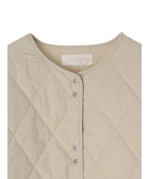 Green　Parks（グリーンパークス）の「キルトショートブルゾン＊（ブルゾン・レディース・カーキ/イエロー/ライトベージュ/ブラック・FREE）」の20枚目の写真