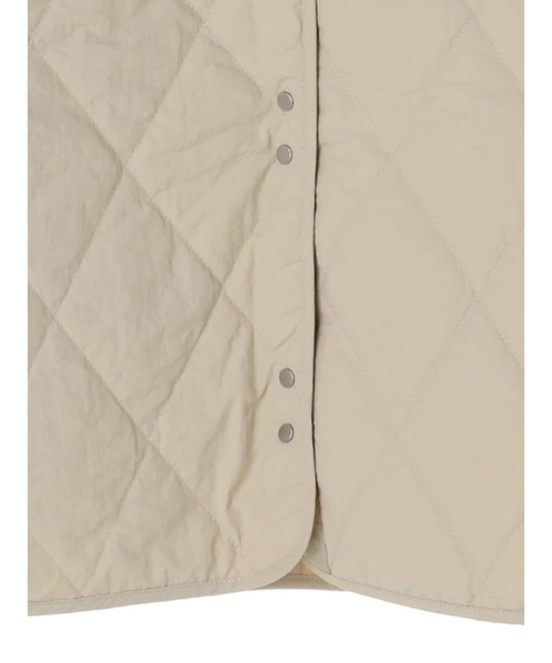 Green　Parks（グリーンパークス）の「キルトショートブルゾン＊（ブルゾン・レディース・カーキ/イエロー/ライトベージュ/ブラック・FREE）」の12枚目の写真