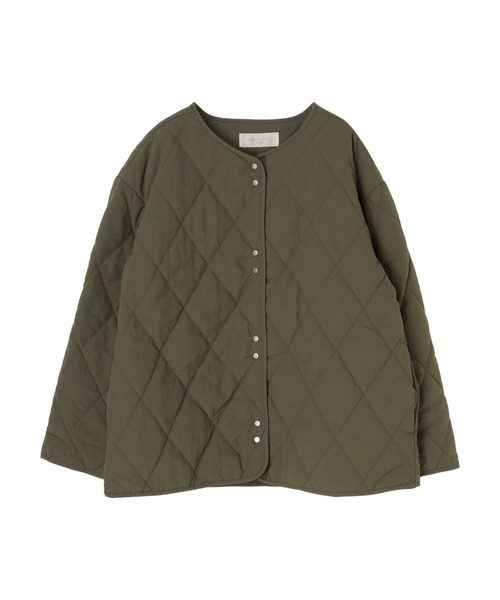 Green　Parks（グリーンパークス）の「キルトショートブルゾン＊（ブルゾン・レディース・カーキ/イエロー/ライトベージュ/ブラック・FREE）」の21枚目の写真