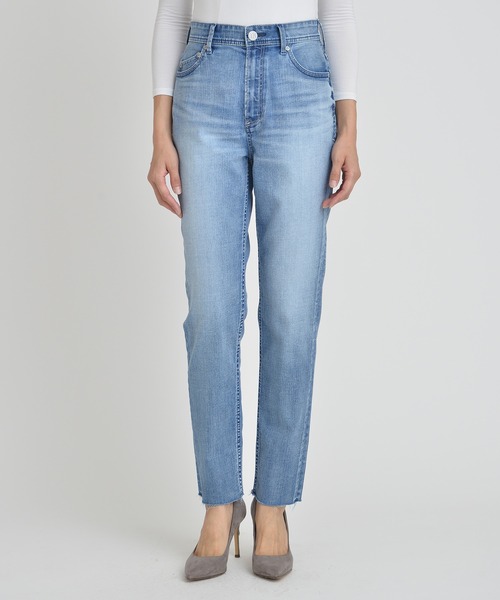 YANUK（ヤヌーク）の「【YANUK/ヤヌーク】ハイウエスト スリムテーパード デニムパンツ RUTH (ルース)（デニムパンツ・レディース・サックスブルー・22inch/21inch/23inch/26inch/27inch/24inch/25inch）」の12枚目の写真