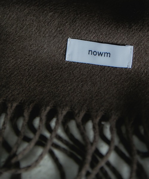 nowm(ノウム)の「【nowm】LONG MUFFLER / 大判マフラー(マフラー・メンズ・ブラック系その他/ブラウン系その他/グレイッシュベージュ・FREE)」の13枚目の写真