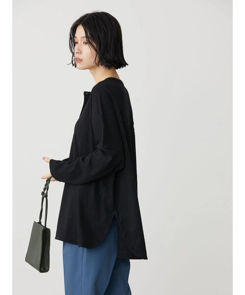 AMERICAN HOLIC（アメリカンホリック）の「シャツディテールポンチプルオーバー（Tシャツ/カットソー・レディース・ブラック/キャメル・M/L）」の17枚目の写真