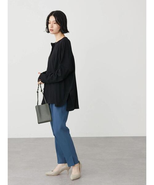 AMERICAN HOLIC（アメリカンホリック）の「シャツディテールポンチプルオーバー（Tシャツ/カットソー・レディース・ブラック/キャメル・M/L）」の21枚目の写真