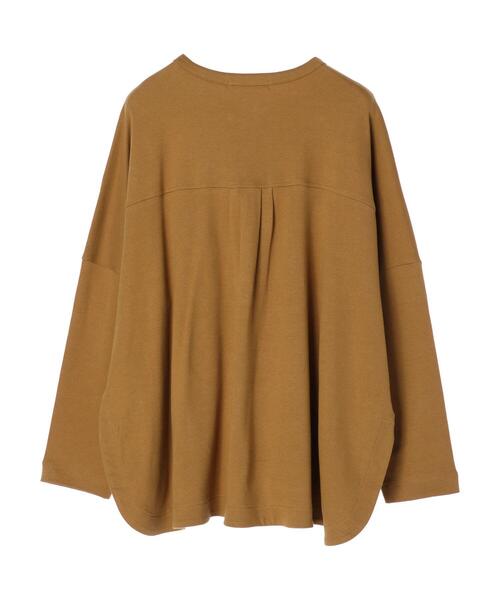 AMERICAN HOLIC（アメリカンホリック）の「シャツディテールポンチプルオーバー（Tシャツ/カットソー・レディース・ブラック/キャメル・M/L）」の10枚目の写真