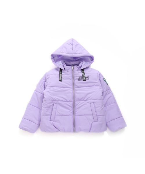 【新品】JENNI LOVE 紫 中綿ダウン ファー付き140cm JENNI love（ジェニィラブ）の「ファーフード付き中綿コート（ダウン
