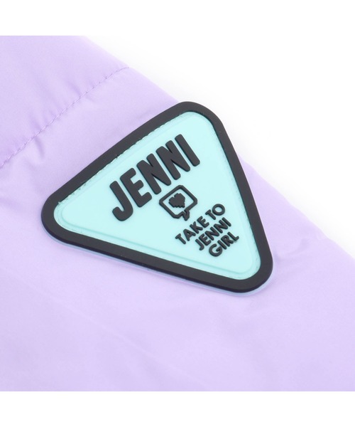 【新品】JENNI LOVE 紫 中綿ダウン ファー付き140cm JENNI love（ジェニィラブ）の「ファーフード付き中綿コート（ダウン
