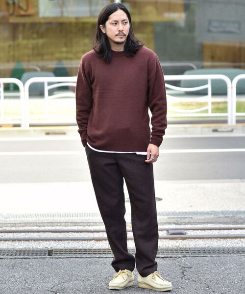 SHIPS(シップス)の「SHIPS: INTESPRA ウール ストレッチ イージーパンツ(スラックス・メンズ・チャコールグレー/ネイビー/ブラウン・SMALL/MEDIUM/LARGE/X-LARGE)」の11枚目の写真