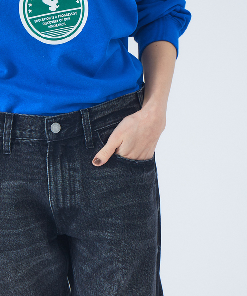 Abahouse Devinette(ドゥヴィネット)の「【Fire Service】ブーツカットブラックデニム(デニムパンツ・レディース・ブラック・30/28)」の8枚目の写真