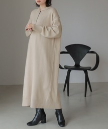 AMERICAN HOLIC | ハーフZIPニットワンピース(ワンピース)