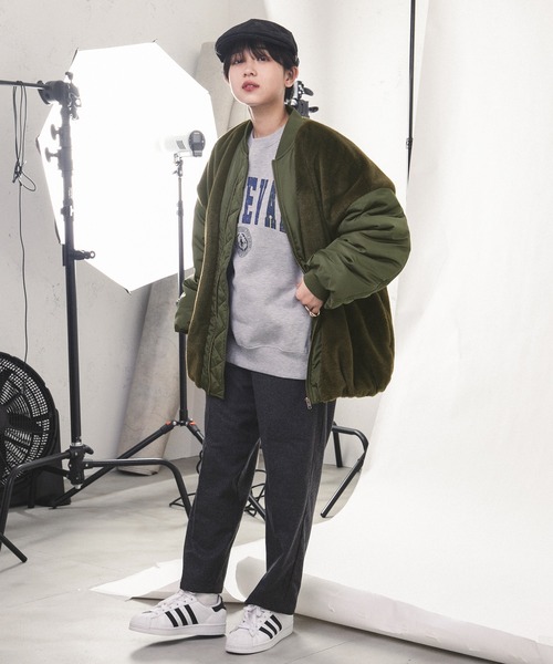 kutir（クティール）の「ファーレイヤード風MA-1（MA-1・レディース・ブラック/ダークブラウン/カーキ・FREE）」の19枚目の写真